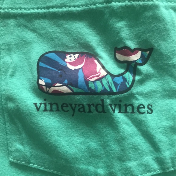 Vineyard Vines T-shirt EUC Size S Color Antigua Green - Picture 4 of 7